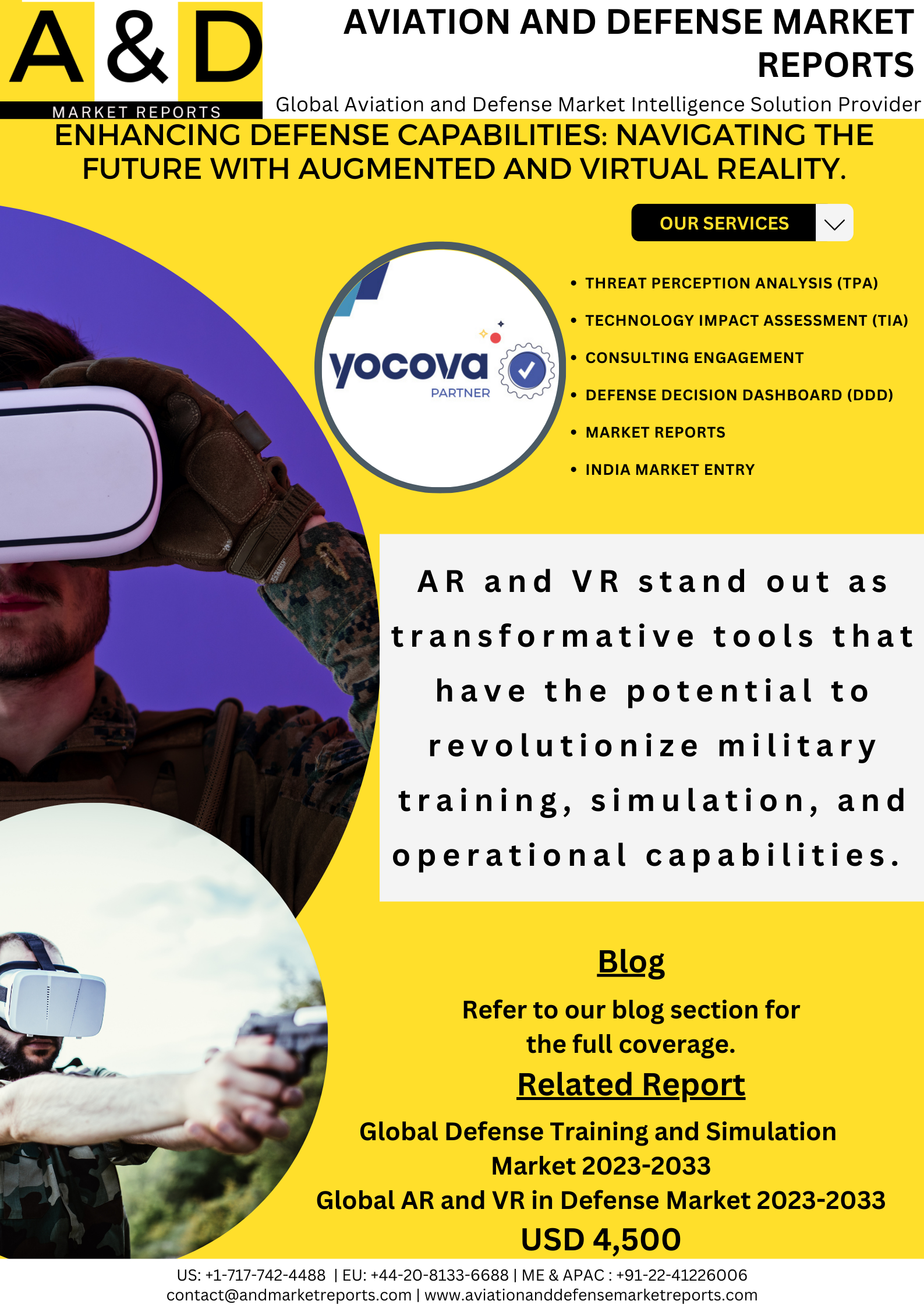 ENHANCING DEFENSE CAPABILITIES: NAVIGATING THE FUTURE WITH AUGMENTED AND VIRTUAL REALITY