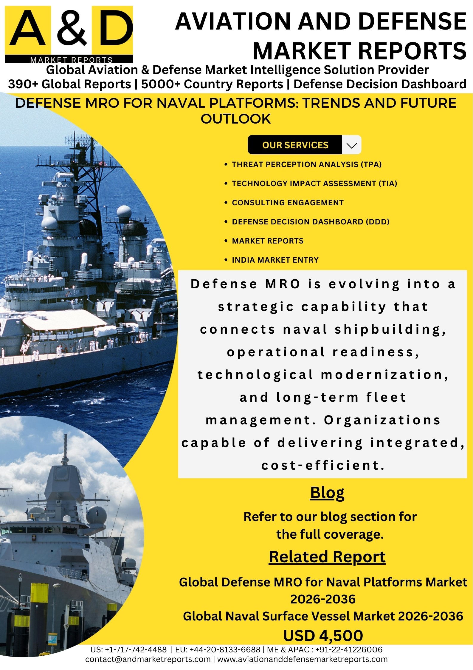 Defense MRO for Naval Platforms: Trends and Future Outlook